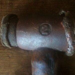 Vintage Dent Repair Soft Metal Metalwork Leather Ironsmith Blacksmith Hammer / EVE of Europe