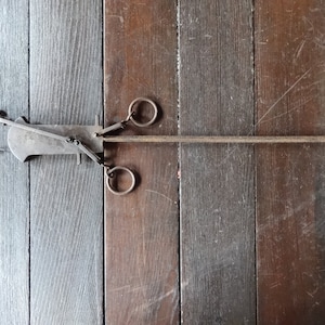 Antique French iron balance weighing scale kitchen butcher grocer measure up to 22kg circa 1850-1900's / EVE of Europe