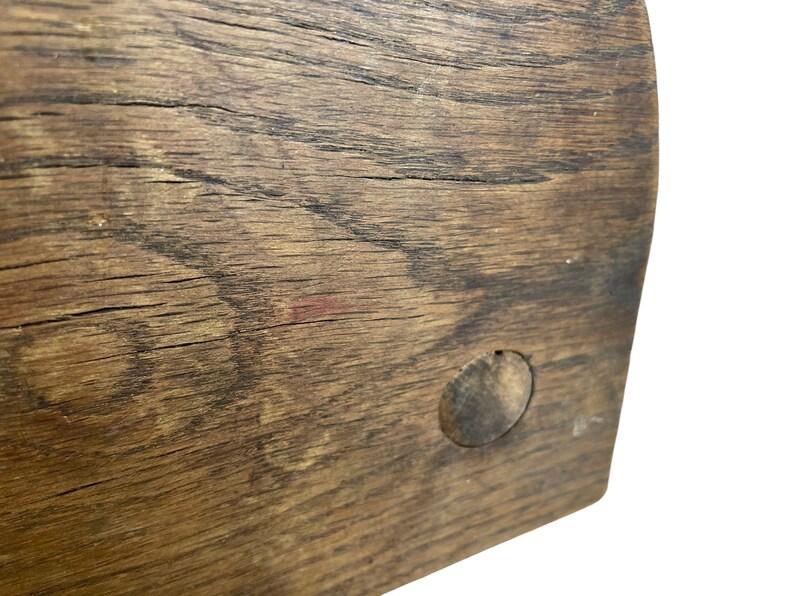 Vintage French Milking Stool Wooden Wood Chair Seat Kitchen Table Farm ...