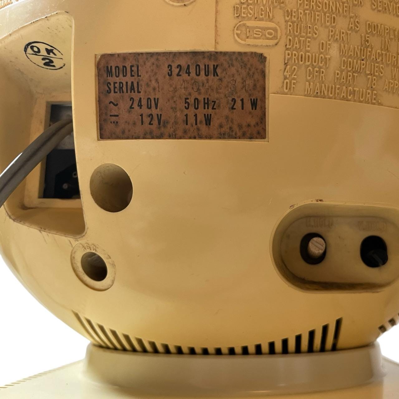 Vintage Japanese JVC Videosphere 3240UK Space Age Helmet