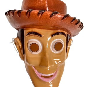 Vintage French Disney Woody Toy Fancy Dress Mask Costume Children Kids Disguise circa 1996 / EVE