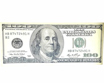 ヴィンテージ フランス 100 ドル紙幣 アメリカ合衆国通貨 大型