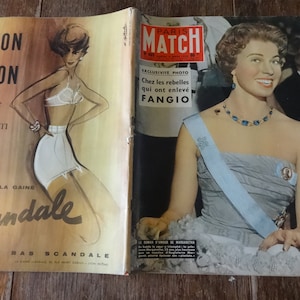 Vintage French Paris Match Magazine No 465 Princesse Margaretha Special circa 8 Mars March 1958 / EVE of Europe