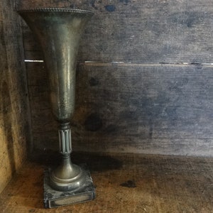 Vintage French medium silver plated trophy cup award 1ER Prix Ball-Trap Viven 1978 Ball Trap circa 1970&#39;s / EVE of Europe