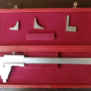 Vintage French Measuring Calipers Size Measure Gauge Machinest Builders ...