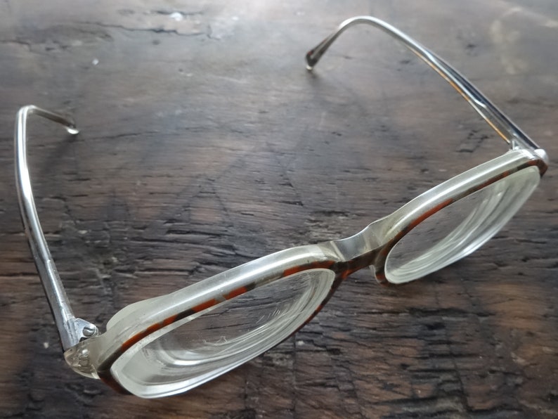 Vintage English Prescription Bifocal Reading Glasses Etsy
