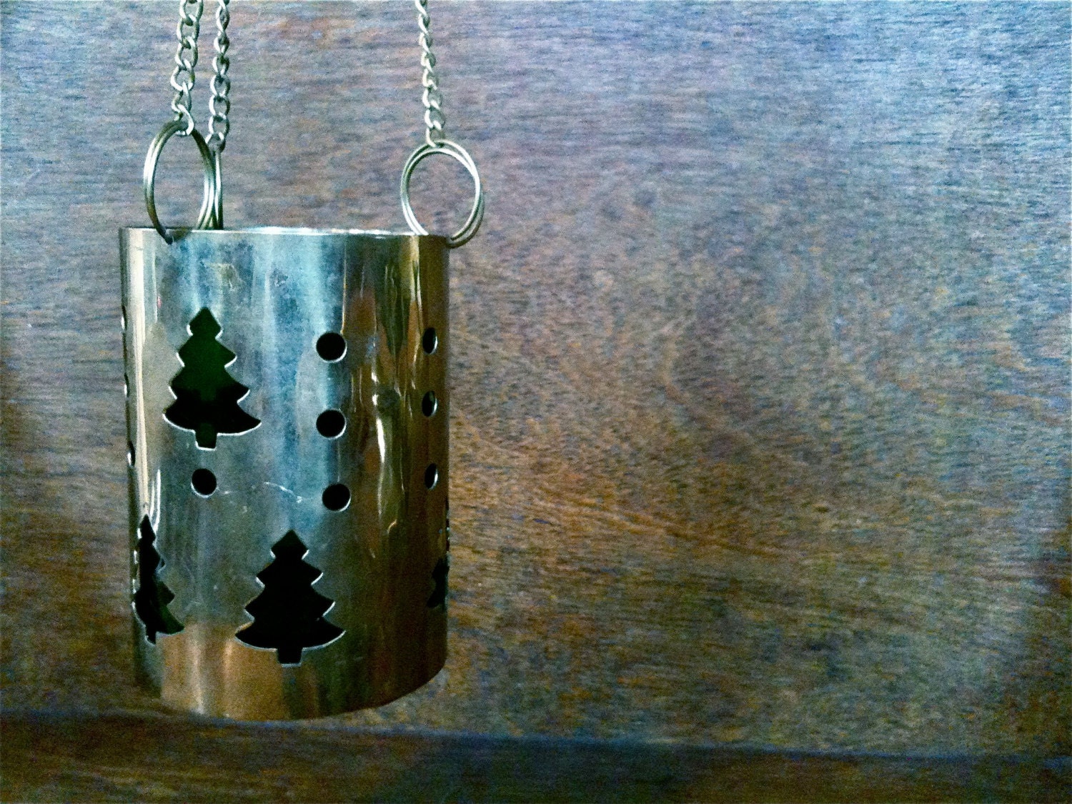 Vintage Anglais Christmas Tree Tea Light Candle Holder Circa 1970-80's/Eve Of Europe