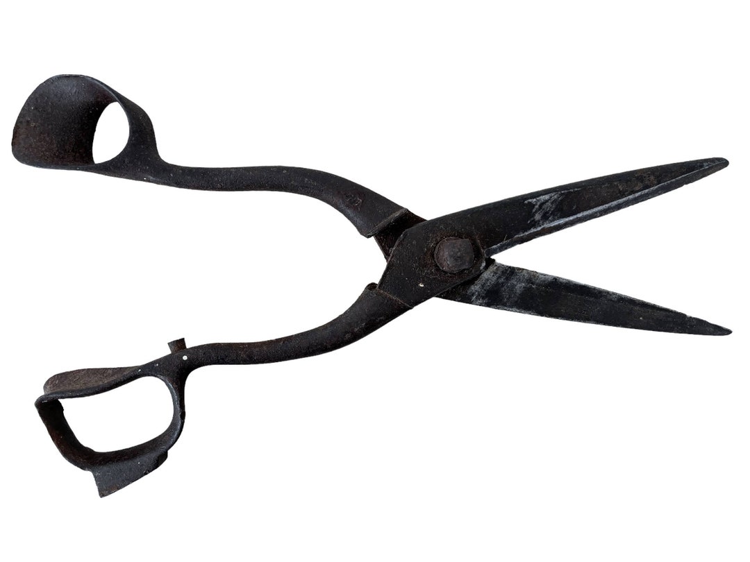 Antique French Large Scissor Snips Cutters Tailor Seamstress Material ...