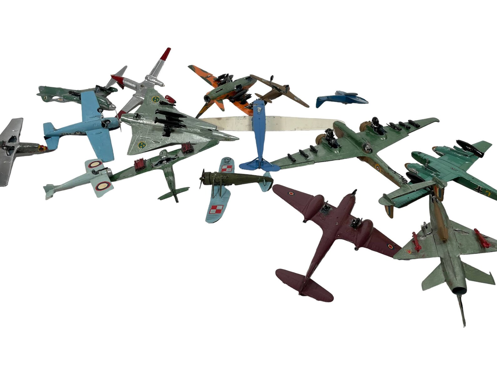 Vintage Model Aeroplane Built Kits Kit Figurine Plastic Collection Job ...