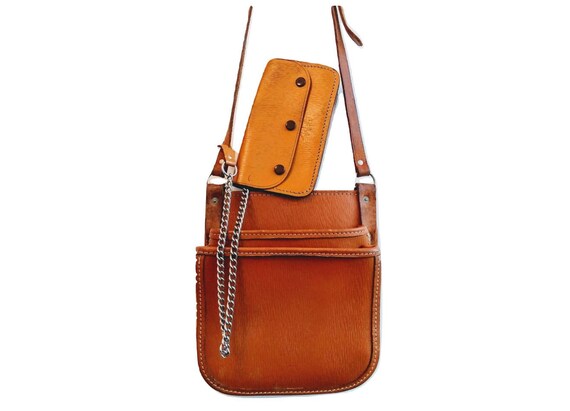 bus conductor leather money bag