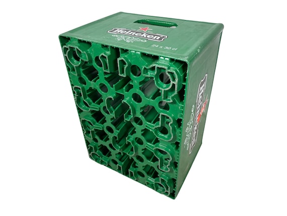 Vintage French Heineken Plastic 24 Bottle Crate Caddie Holder