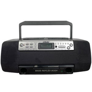 Vintage Sony Portable Radio CD Radio Cassette CFD-W57L Hi-Fi Battery Mains Faulty circa 1980-90&#39;s / EVE