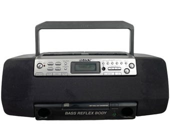 Vintage 90's Sony CFD-510 CD Radio Mega Bass Speaker Boombox