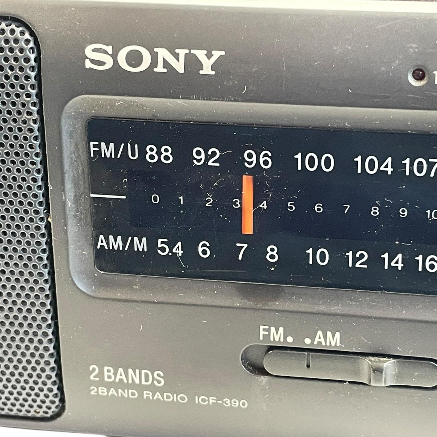 Vintage Chinese Sony Portable Small Handheld Radio ICF-390 Circa