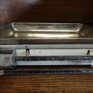 Vintage French Terraillon 10kg kitchen weighing scales weight circa 1960-70&#39;s / EVE of Europe