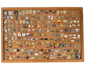 Vintage Pin Lapel Badge Brooch Collar Souvenir Large Collection 200+ Job Lot As Pictured circa 1970-1990's / EVE