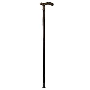Vintage French Walking Stick Carved Wooden Wood Plastic Handle Disability Mobility Aid c1970-1980&#39;s / EVE
