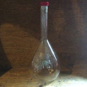 Vintage French Marnier Lapostolle Liqueurs Pyrex glass belly bottle circa 1960-70&#39;s / EVE of Europe