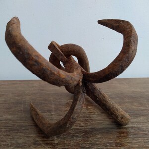 Antique French Iron Butcher Meat Kitchen Hanging Hook Rustic Rural ...