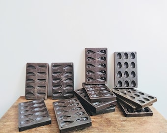 Vintage French Bakelite Traditional Chocolate Sweet Candy Shop Store Mould Shrimps Shells Eggs Patisserie Display c1920-30&#39;s / EVE of Europe