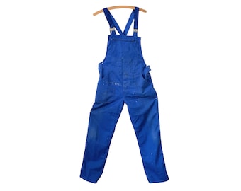 Vintage French Overall Work Clothes Blue Coveralls French Size 44 46 M/L 1990’s / EVE of Europe