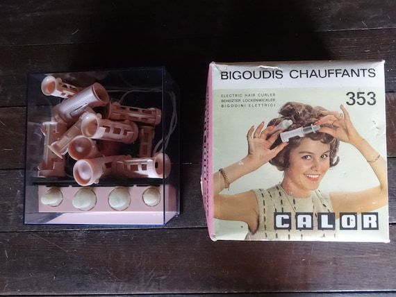 Bigoudis Chauffants Spoolies Vintage Philips - Occasion