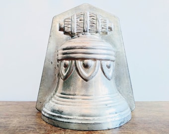 Vintage French Metal Traditional Bell Cake Sponge Chocolate Sweet Candy Shop Store Mould Patisserie Display c1980-90's / EVE of Europe