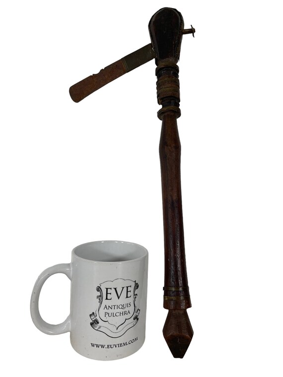 Hache Vintage Ancienne - Fer Forgé à La Main, Outil De Coupe Bois Rustique, Collection