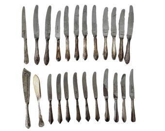 Vintage Antique English Mixed Lot Knifes Cutlery Silverware Flatware Others Available Restaurant Wedding circa 1920-50's / EVE