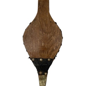 Vintage French Medium Wooden Bellows Fireplace Open Fire Log Burner Stove Tool Prop Display Decor Air Pump circa 1960&#39;s / EVE