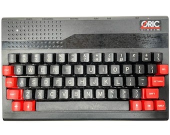 Vintage French Edition Oric Atmos Home Computer Cassette Vintage Computing Box Manual Leads NO PSU circa 1980's / EVE