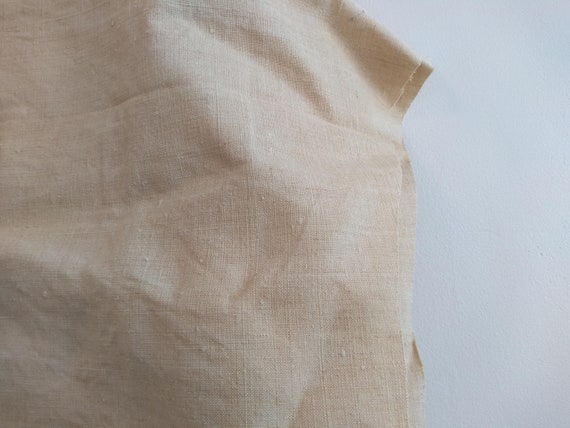 Antique French Unfinished Linen Hemp Night Shirt … - image 4