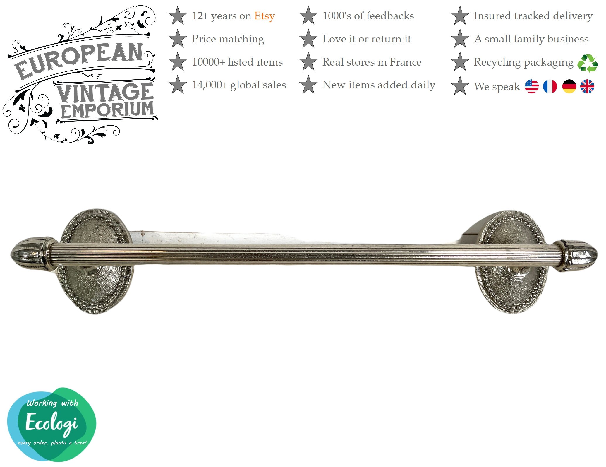 Vintage French Metal Ornate Towel Rail Rack Hanger Bathroom - Etsy Ireland