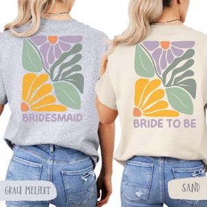 Personalisiert JGA Frauen Shirt, Braut Shirt, Team Braut T Shirt, T-Shirts für Junggesellinnenabschied, JGA Party Shirt, Geschenk Trauzeugin image 4