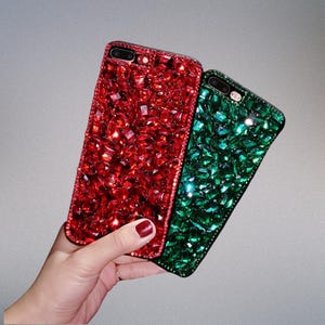 Rhinestone iPhone Case: Luxury Sparkle, Drop Protection - iPhone 14 & 15