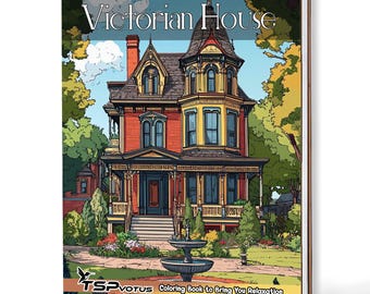 Victorian House Coloring Book: A5 Wooden Hardcover, 30 Intricate Designs