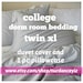 see more listings in the Twin XL Dorm duvet cover section