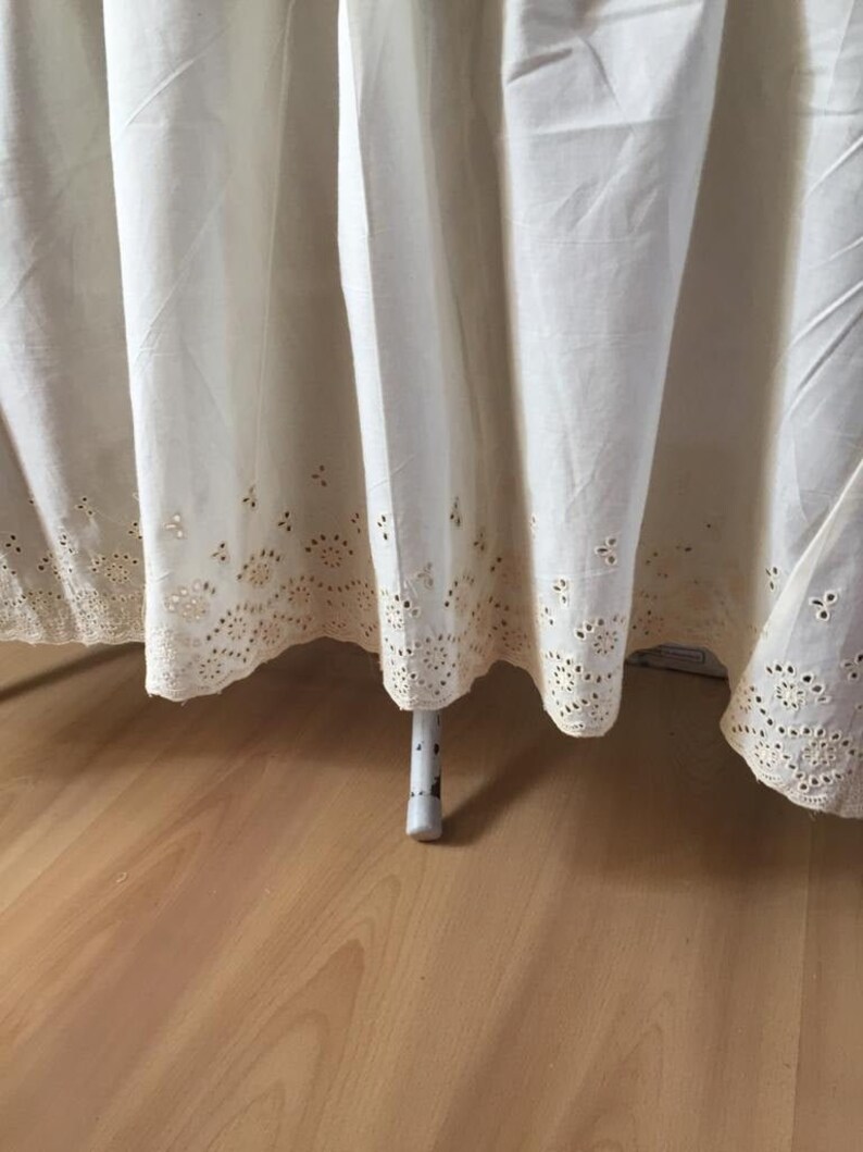 Lace bed skirt bedskirt White eyelet lace cotton Dust ruffle Etsy
