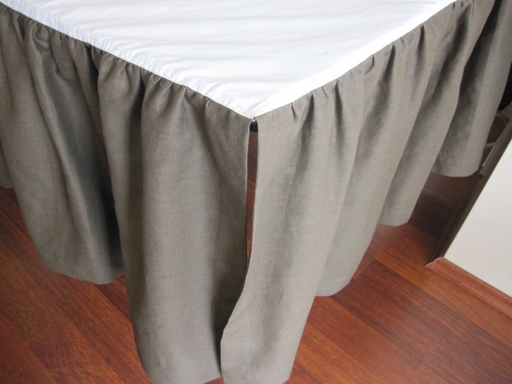 Ruffle Crib Bed Skirt Dust Ruffle Bedskirt Base Coverlet Etsy