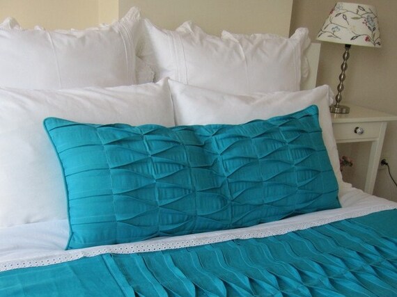 Teal body pillow covers cheap