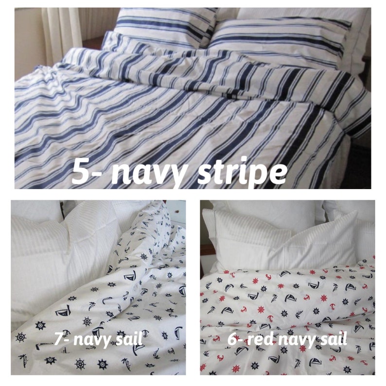 Nautical Oversized Bedding King 120 by 120 Duvet Cover Super Etsy
