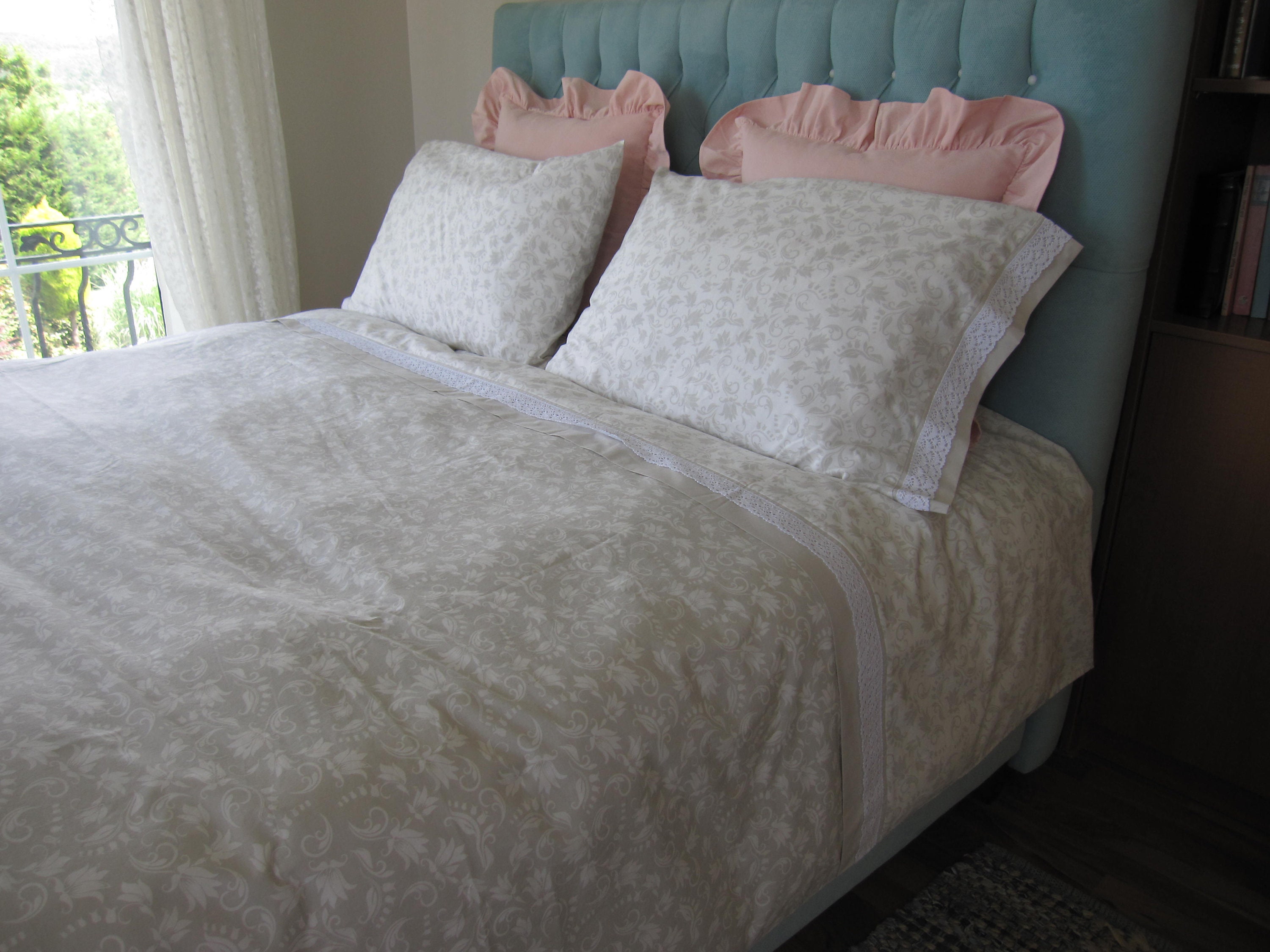 Oversized King Bedding Super King Size Duvet Cover 120x98 Etsy Canada