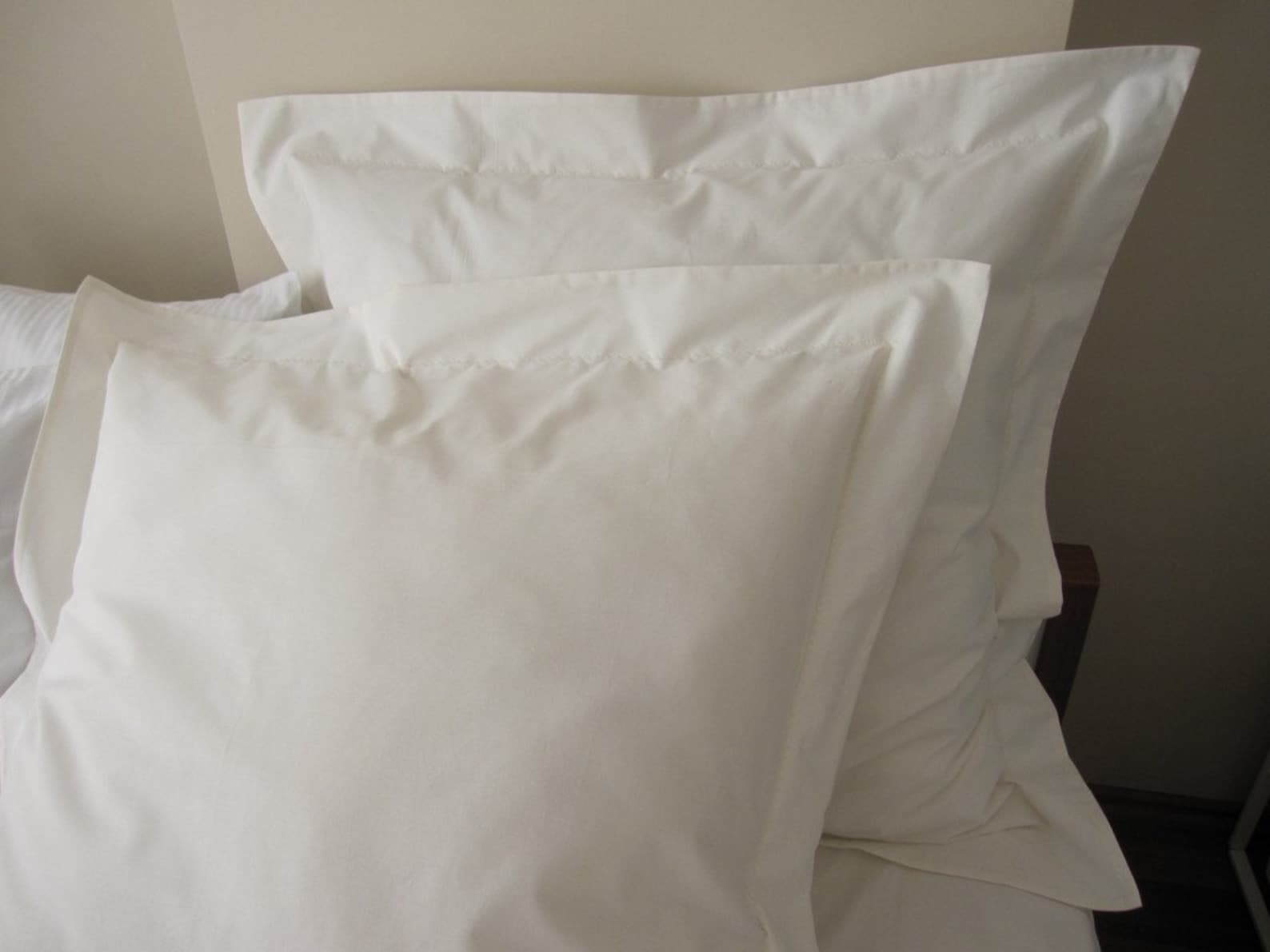Flange Style Euro Sham Oxford Pillow Cover ivory Cream White Etsy