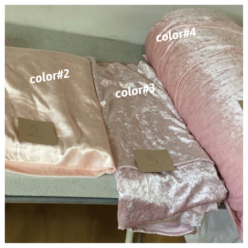 Solid pale pink velvet euro sham self welt pillow square Etsy