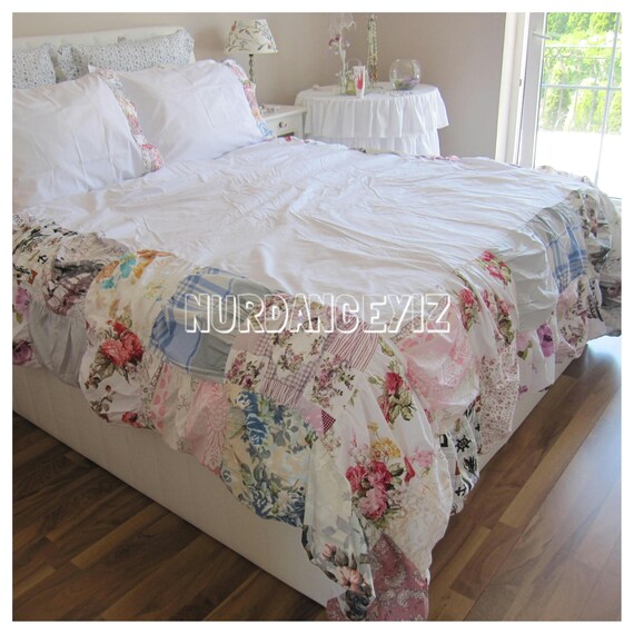 Bohemian Bedding Shabby Cottage Chic 120x120 120x98 Inch Super