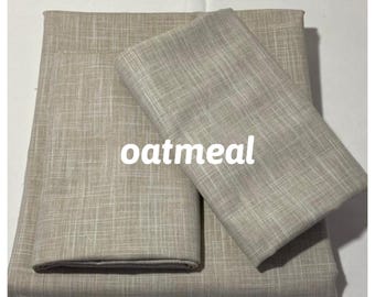 Width 160 cm x height 215 cm 3 pieces Oatmeal color Balloon curtain Valance