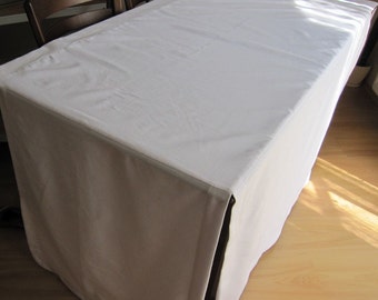 Custom order 63" long, 24.5" deep and 41" tall Fitted table skirt-split corner table cloth--party table decor Nurdanceyiz