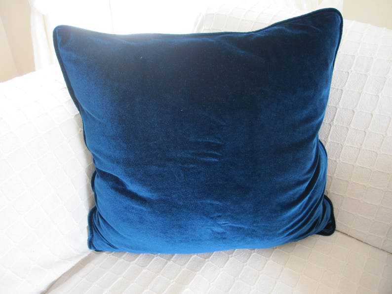 Solid Pale Pink Velvet Euro Sham Self Welt Pillow Square Etsy