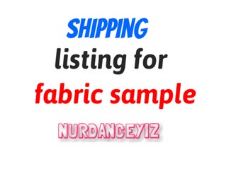 Fabric sample shipping fee item listing /