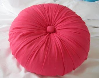 Ropa de cama Almohada redonda - círculo hecho a mano relleno - sofá sofá decorativo tirar cojines de almohada - almohada shabby chic decoración francesa de la casa de campo